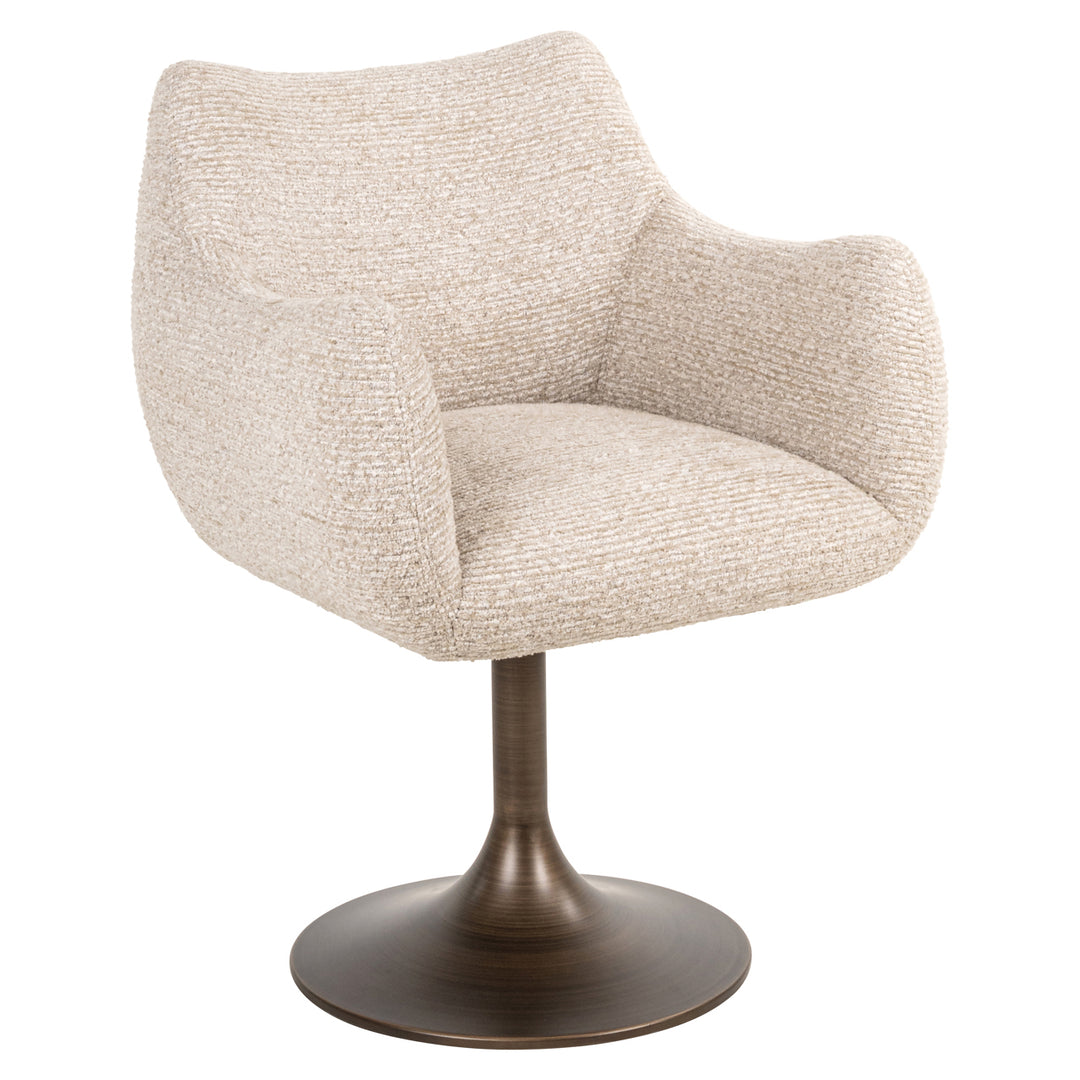 Eetkamerstoel Aldo natural linear swivel
