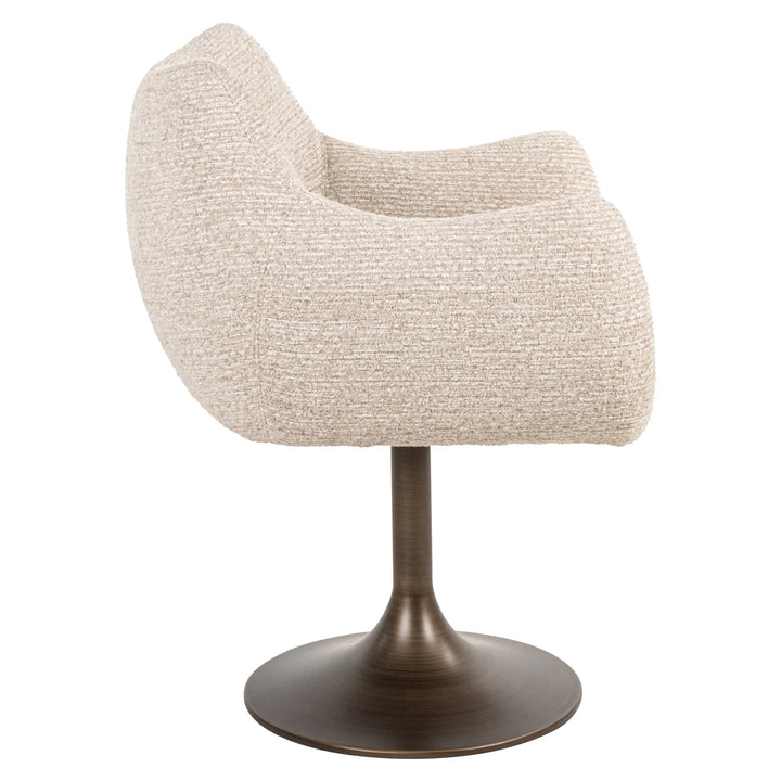 Eetkamerstoel Aldo natural linear swivel