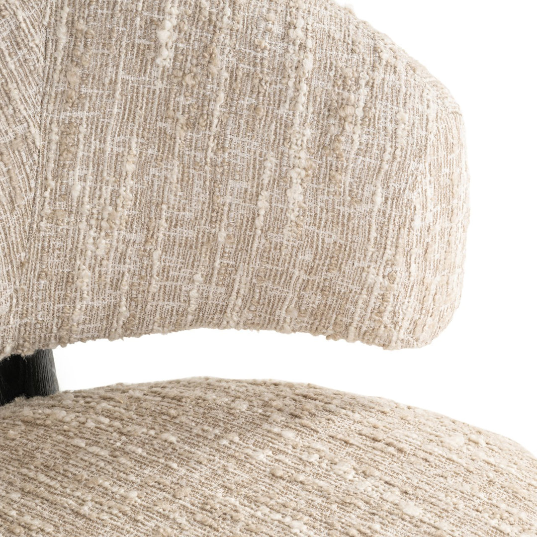 Lounge stoel Ornella beige angora