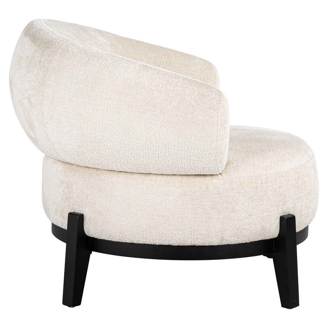 Lounge stoel Montana white chenille