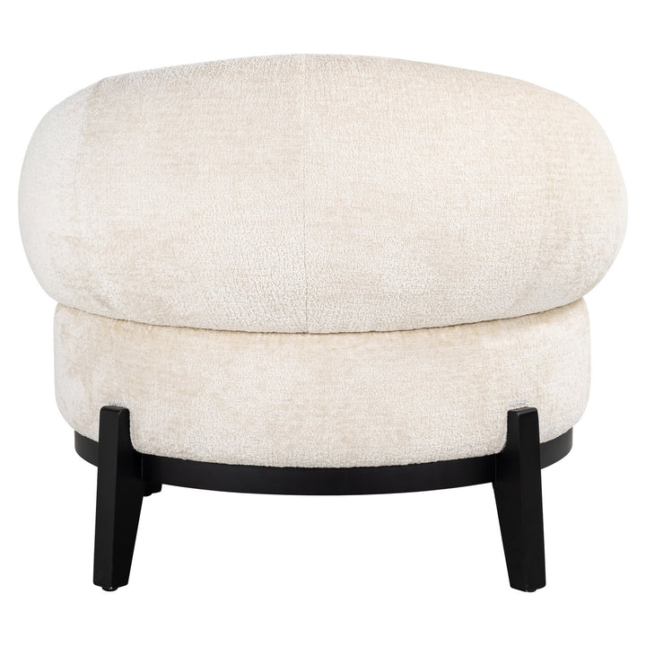 Lounge stoel Montana white chenille