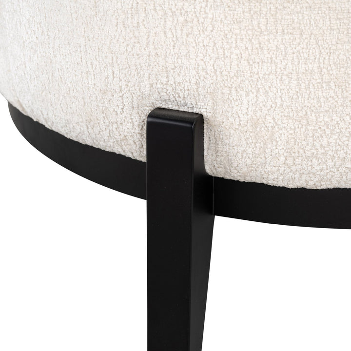 Lounge stoel Montana white chenille