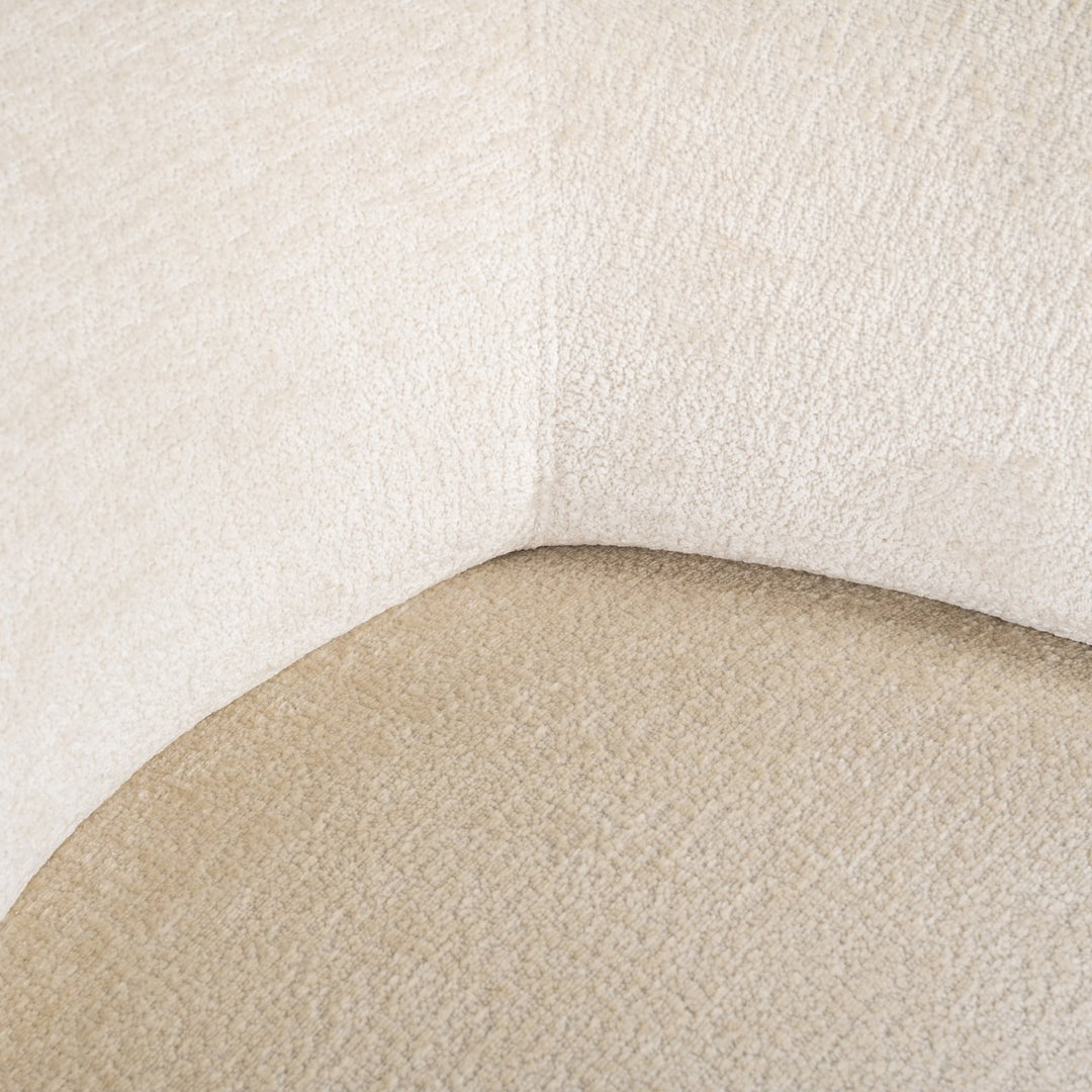 Lounge stoel Montana white chenille