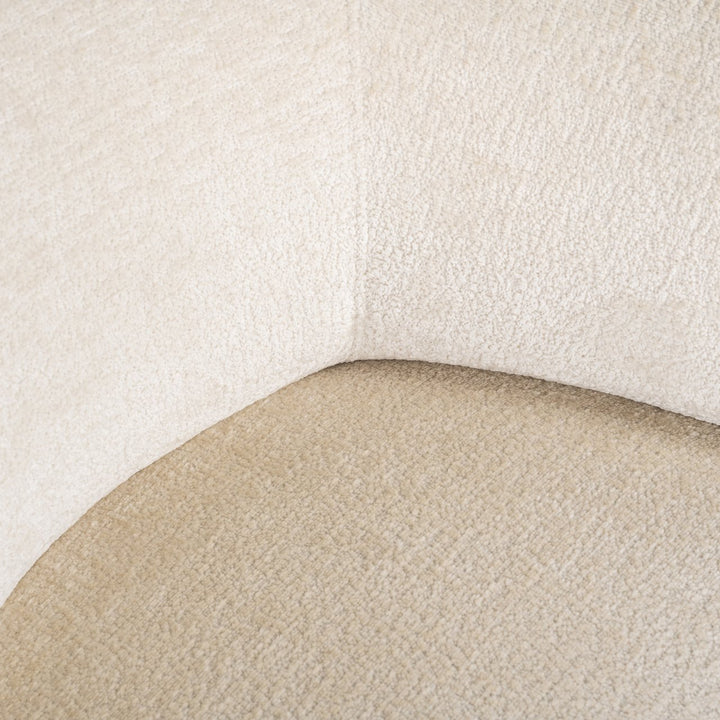 Lounge stoel Montana white chenille