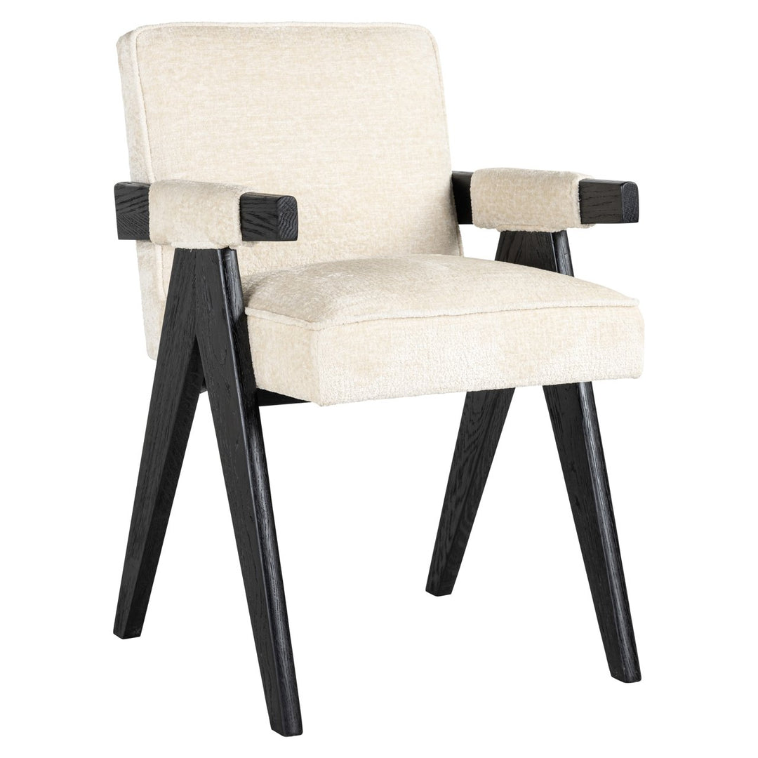 Eetkamerstoel Cooper white chenille