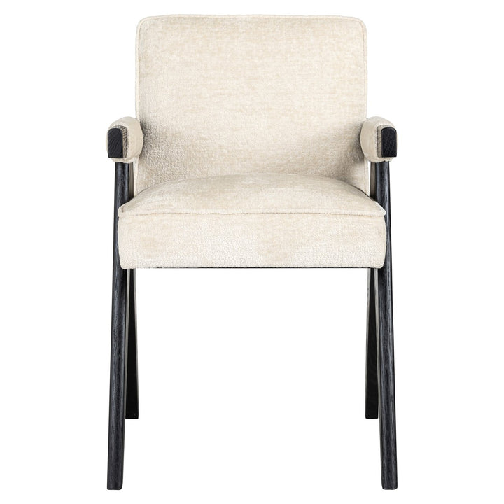 Eetkamerstoel Cooper white chenille