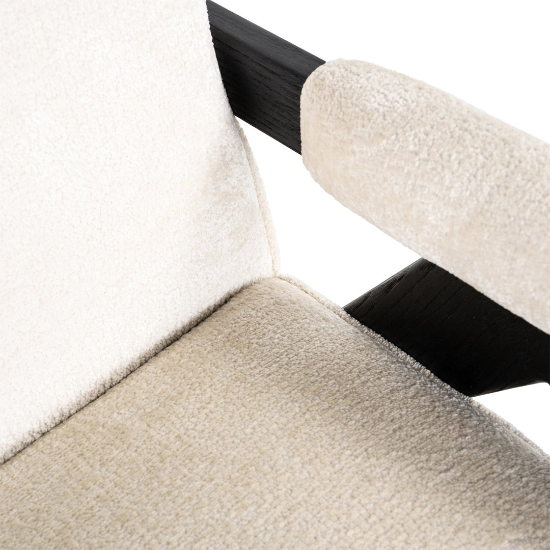 Lounge stoel Cooper white chenille