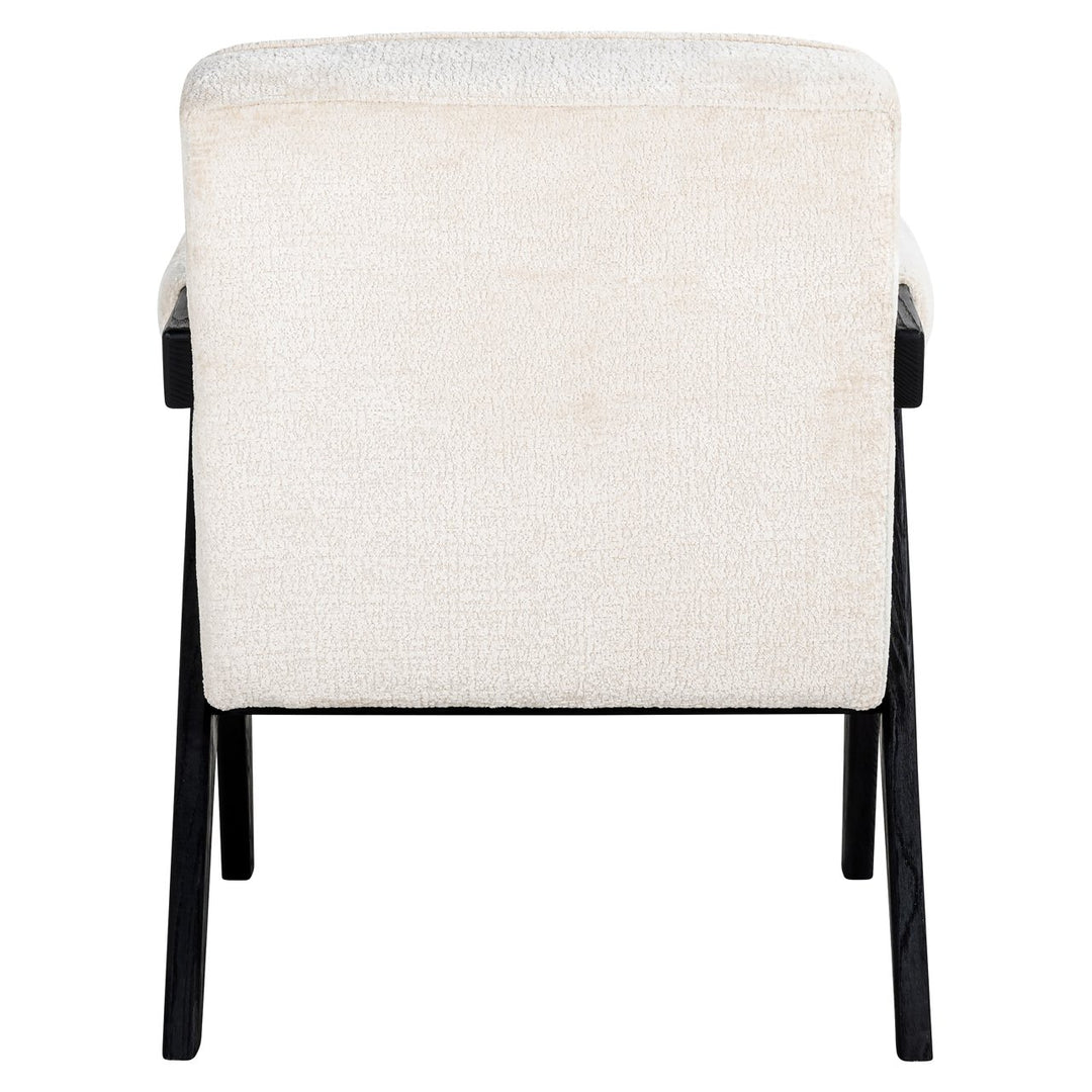 Lounge stoel Cooper white chenille