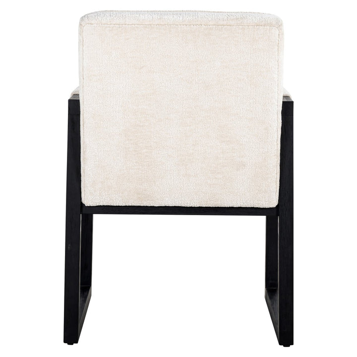 Eetkamerstoel Beck white chenille