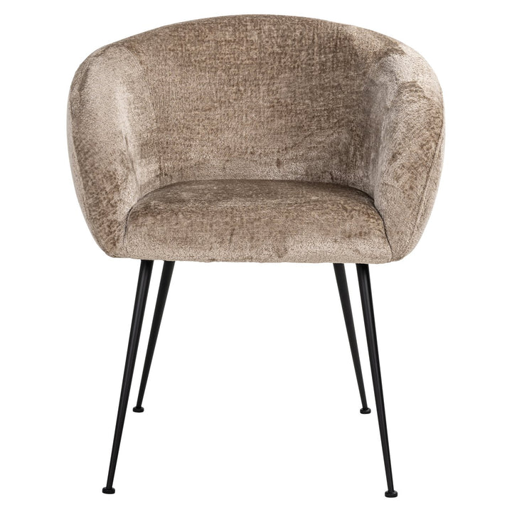 Eetkamerstoel Ruby taupe chenille