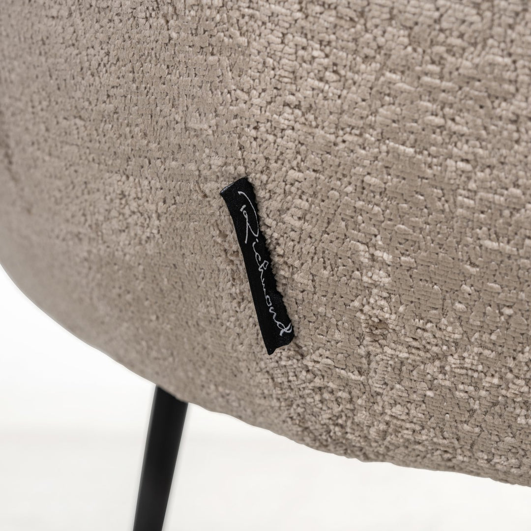 Eetkamerstoel Ruby taupe chenille