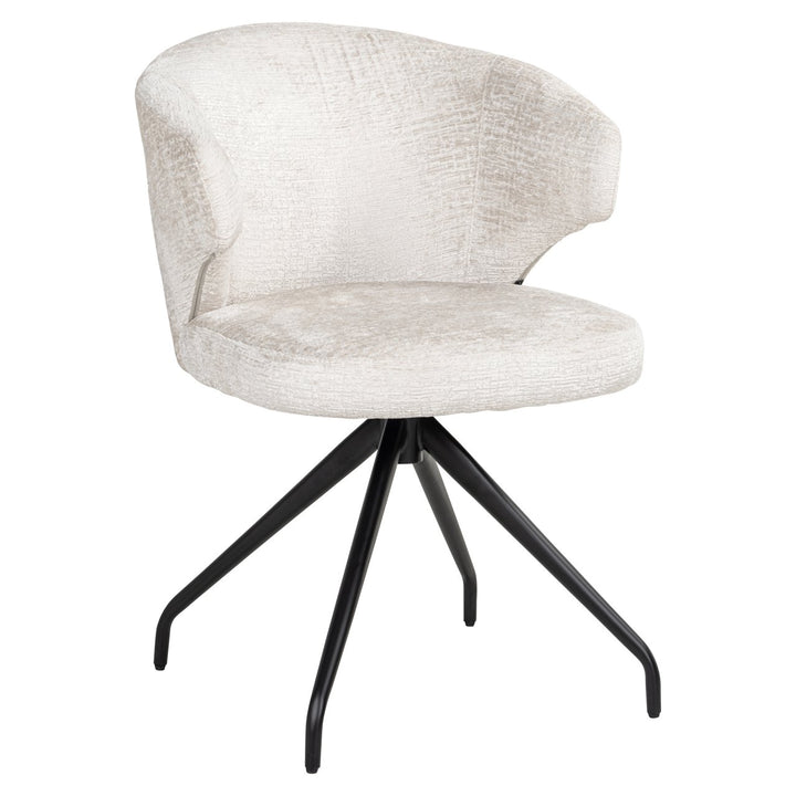 Eetkamerstoel Milly cream fusion swivel