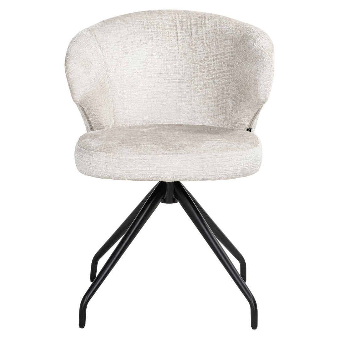 Eetkamerstoel Milly cream fusion swivel