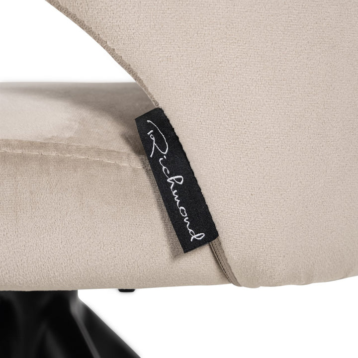 Eetkamerstoel Milly khaki velvet swivel