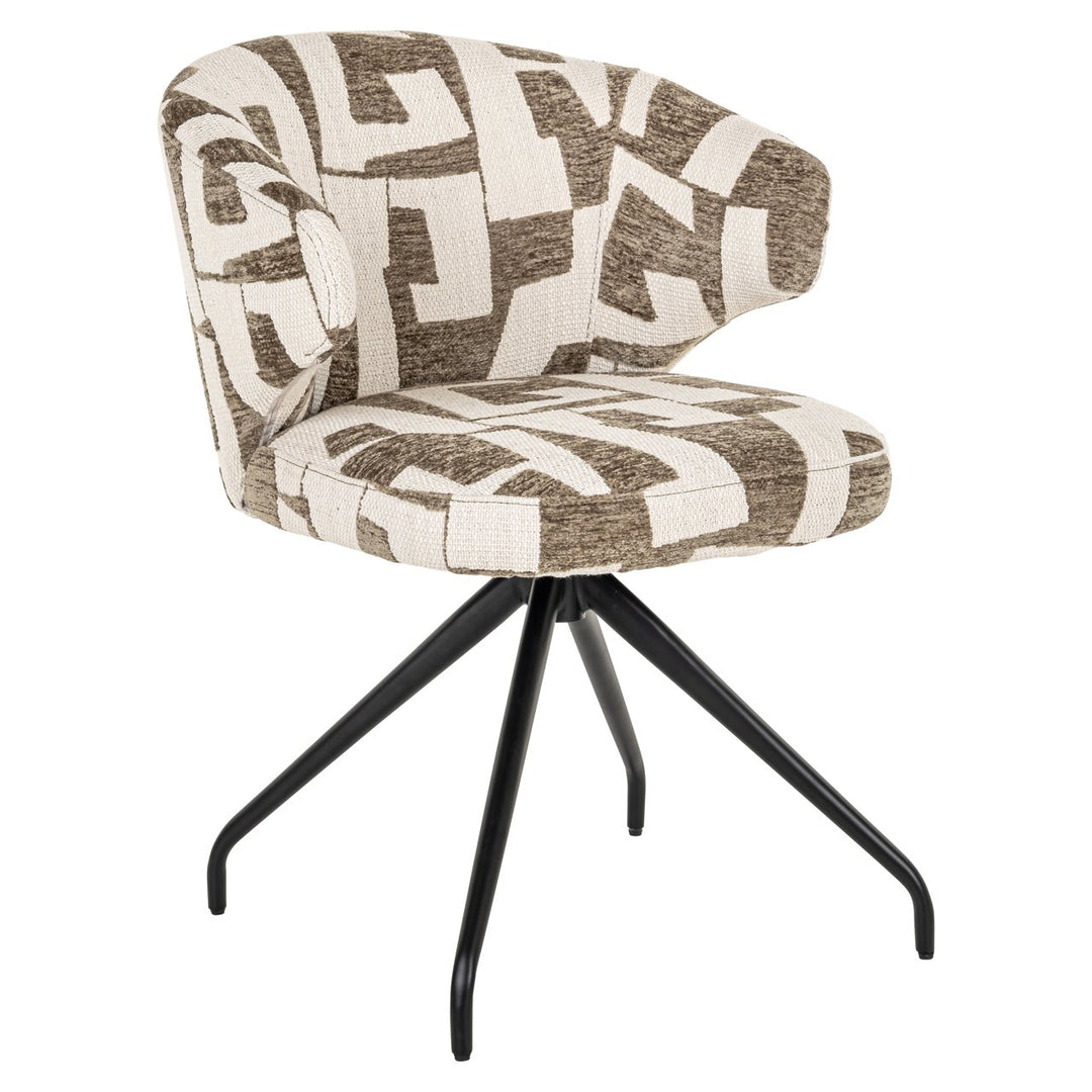 Eetkamerstoel Milly moss graffic swivel