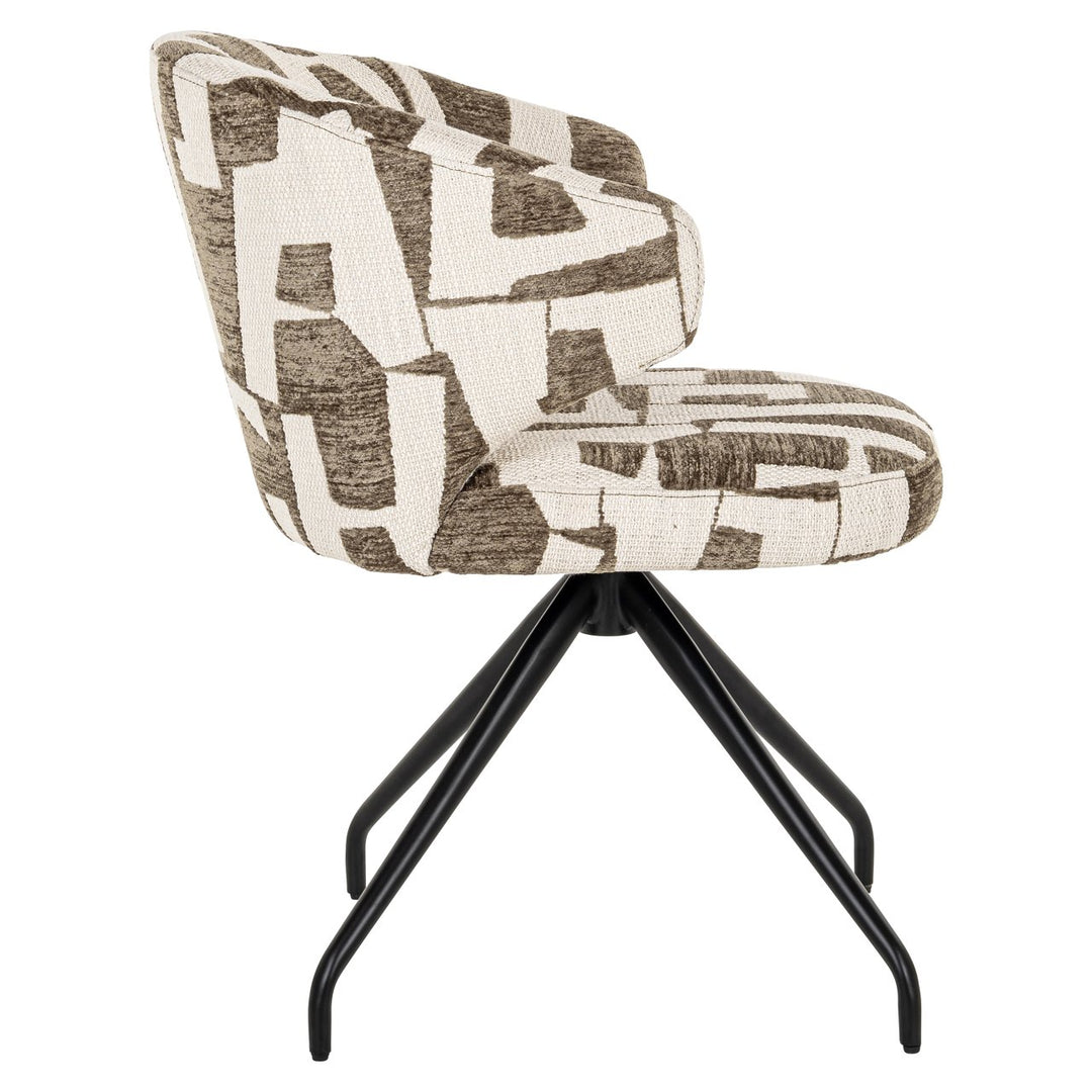 Eetkamerstoel Milly moss graffic swivel