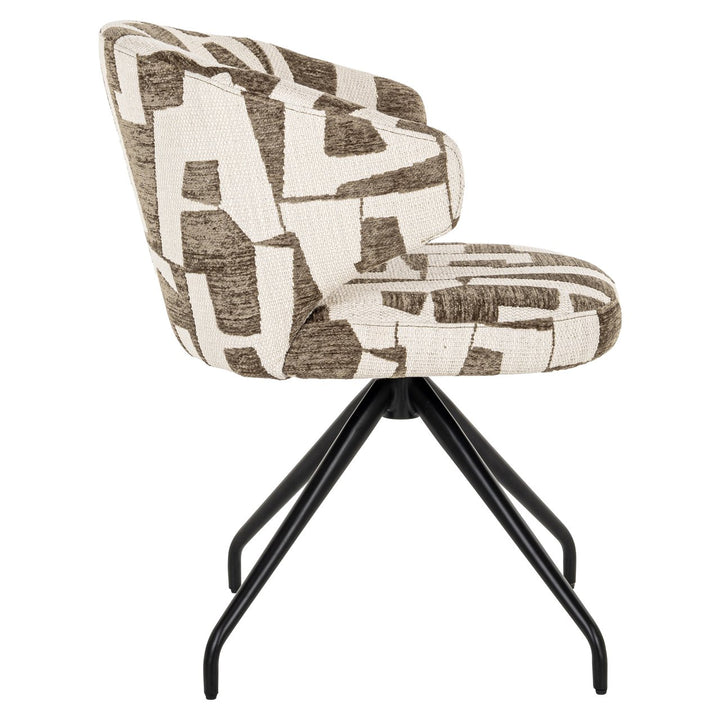 Eetkamerstoel Milly moss graffic swivel
