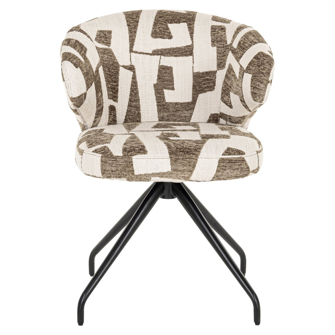 Eetkamerstoel Milly moss graffic swivel