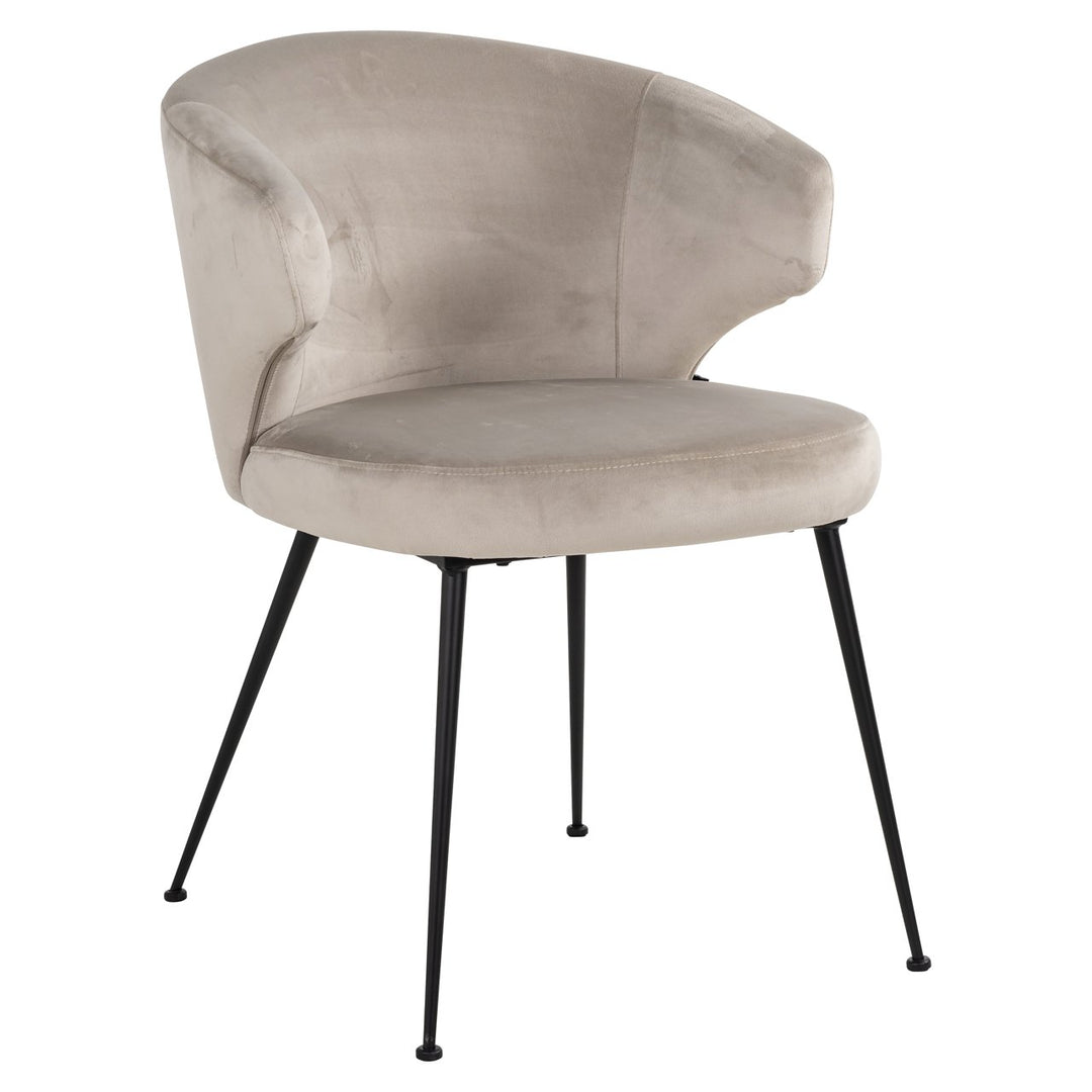 Eetkamerstoel Xandra khaki velvet