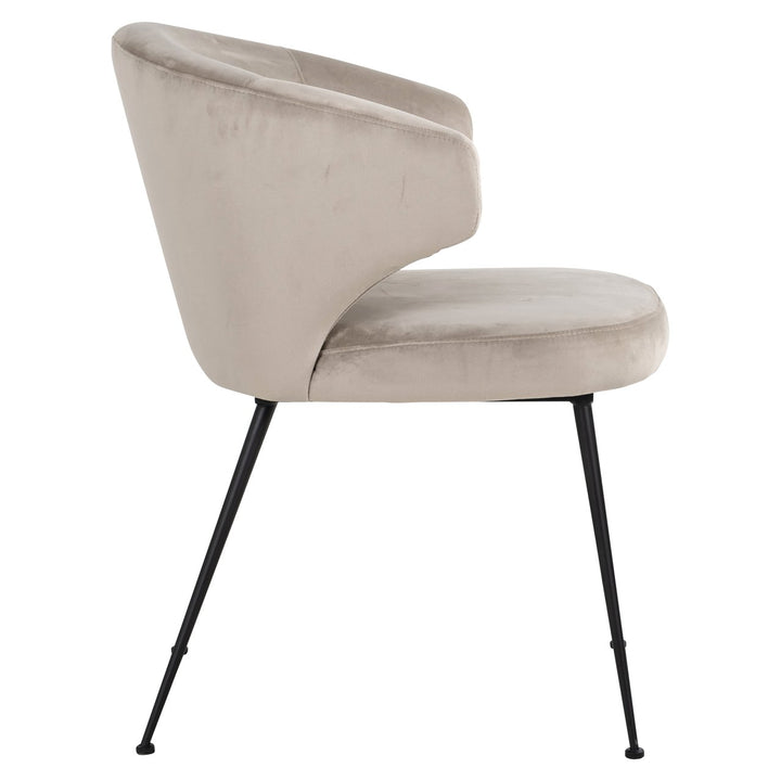 Eetkamerstoel Xandra khaki velvet