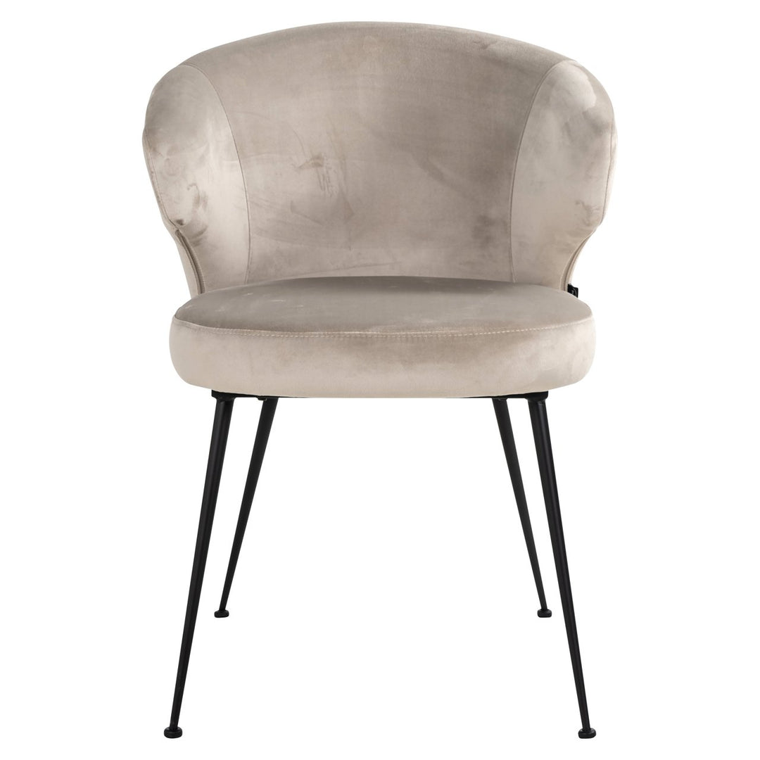 Eetkamerstoel Xandra khaki velvet