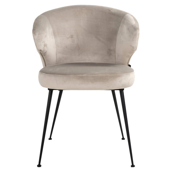 Eetkamerstoel Xandra khaki velvet
