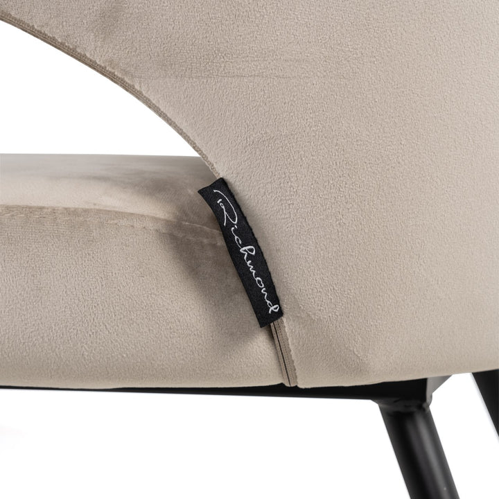 Eetkamerstoel Xandra khaki velvet