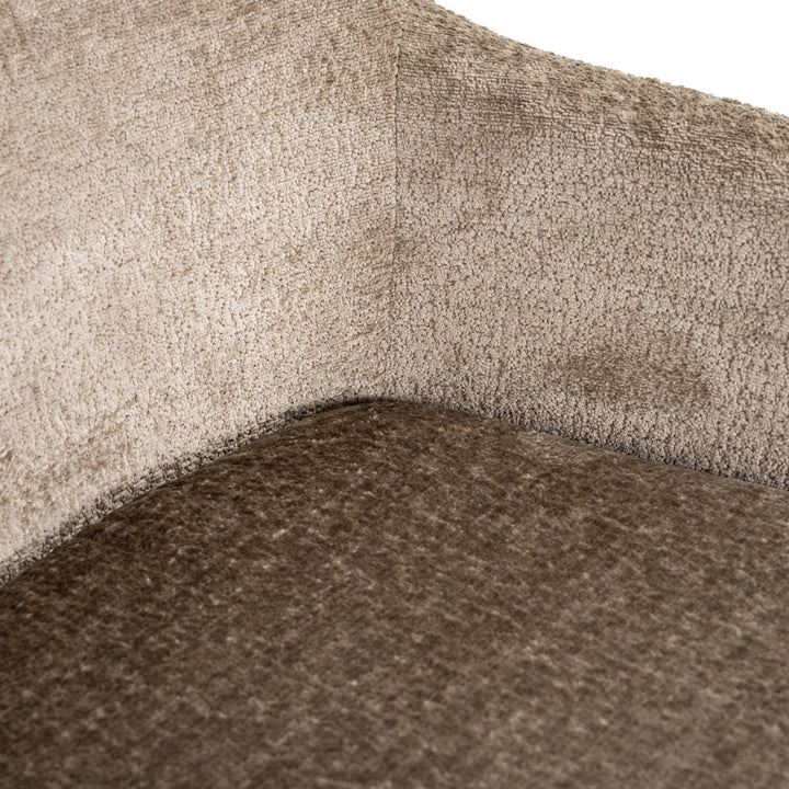 Eetkamerstoel Marlon taupe chenille swivel