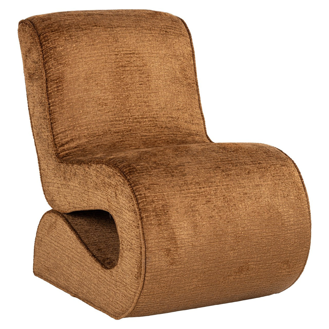 Lounge stoel Frankie cognac fusion
