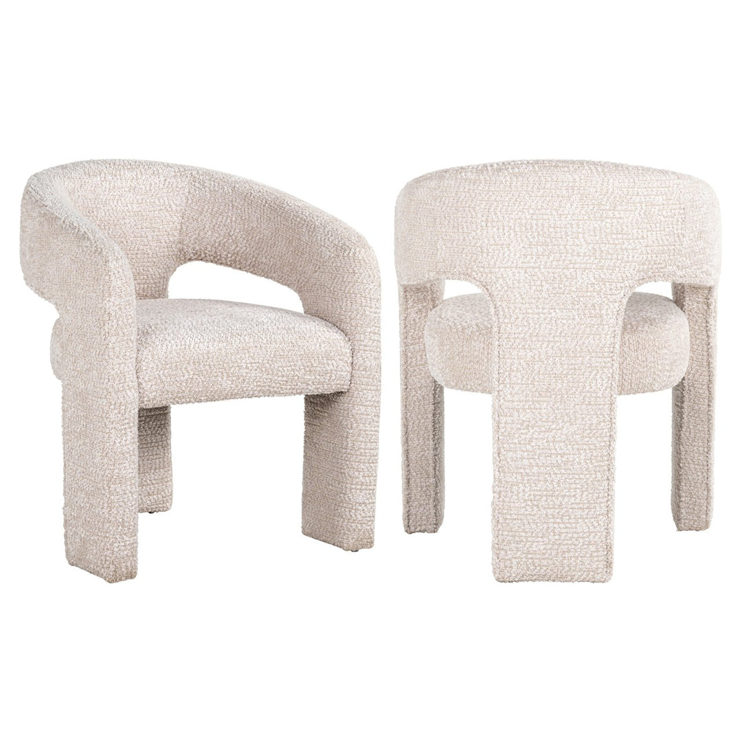 Eetkamerstoel Belle lovely cream fire retardant