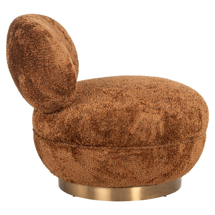 Lounge stoel Jace lovely cinnamon swivel