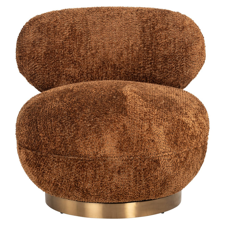 Lounge stoel Jace lovely cinnamon swivel
