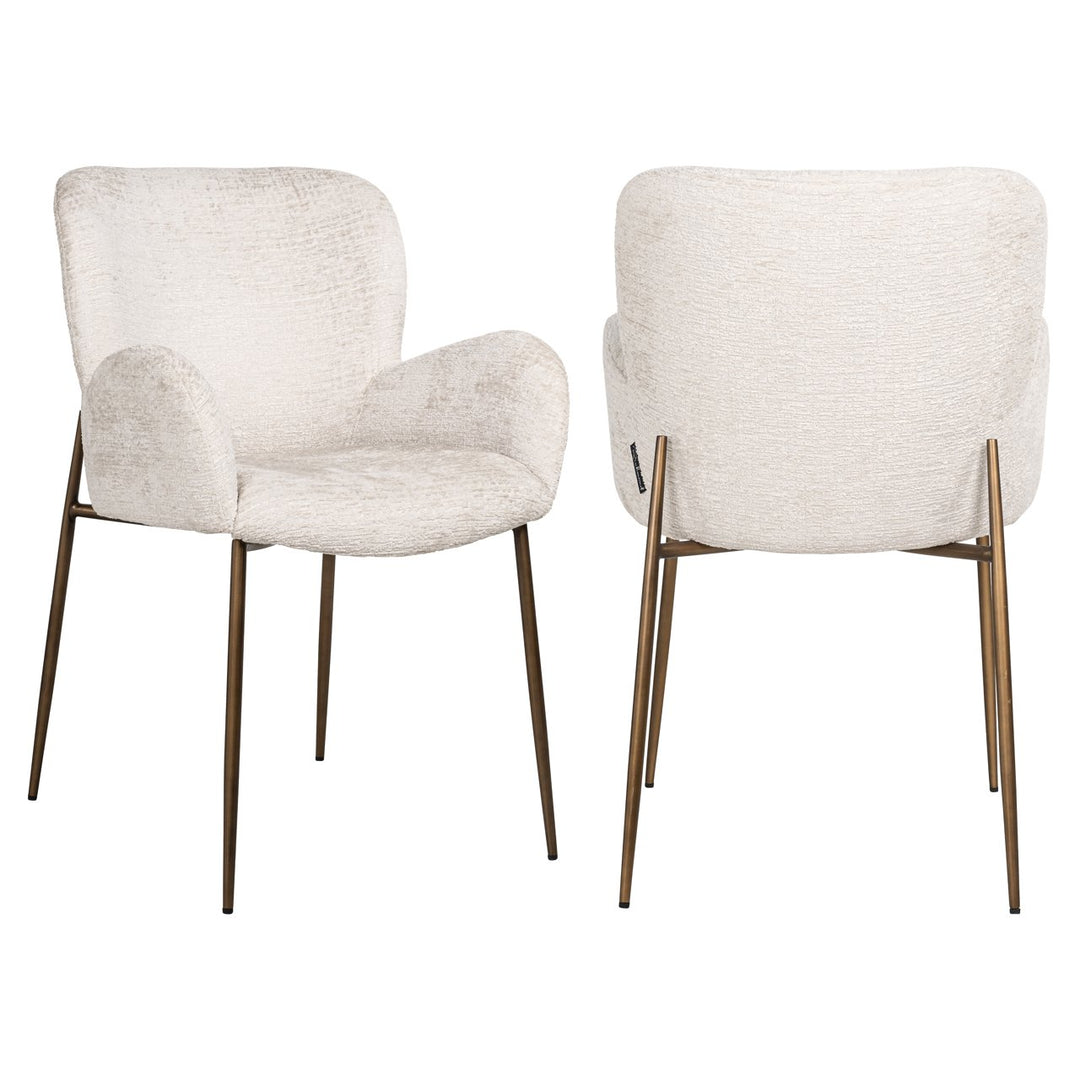Eetkamerstoel Amber cream fusion fire retardant