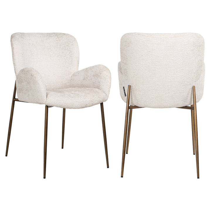 Eetkamerstoel Amber cream fusion fire retardant