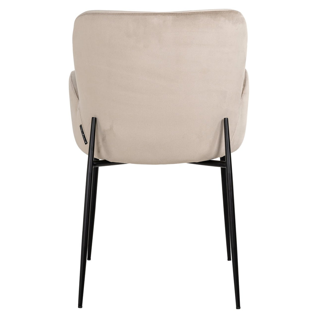 Eetkamerstoel Amber khaki velvet fire retardant