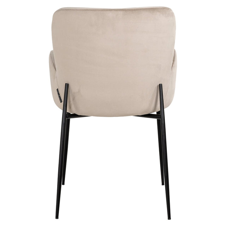 Eetkamerstoel Amber khaki velvet fire retardant