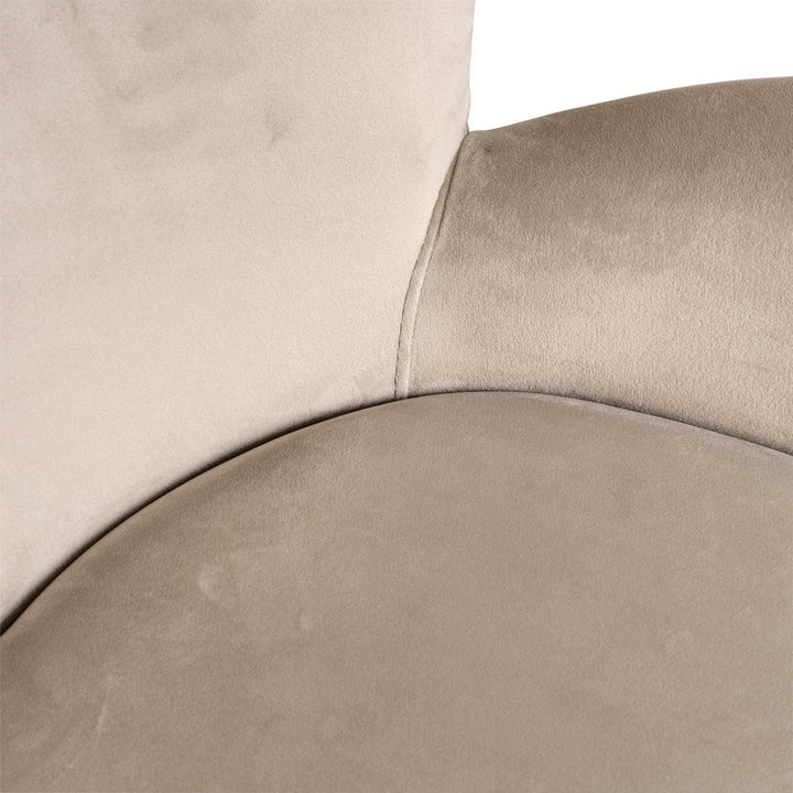 Eetkamerstoel Amber khaki velvet fire retardant