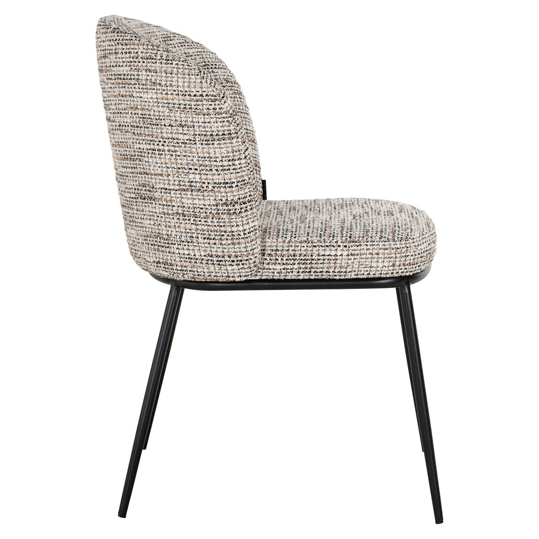 Eetkamerstoel Elvi trendy nature fire retardant (Set of 2)