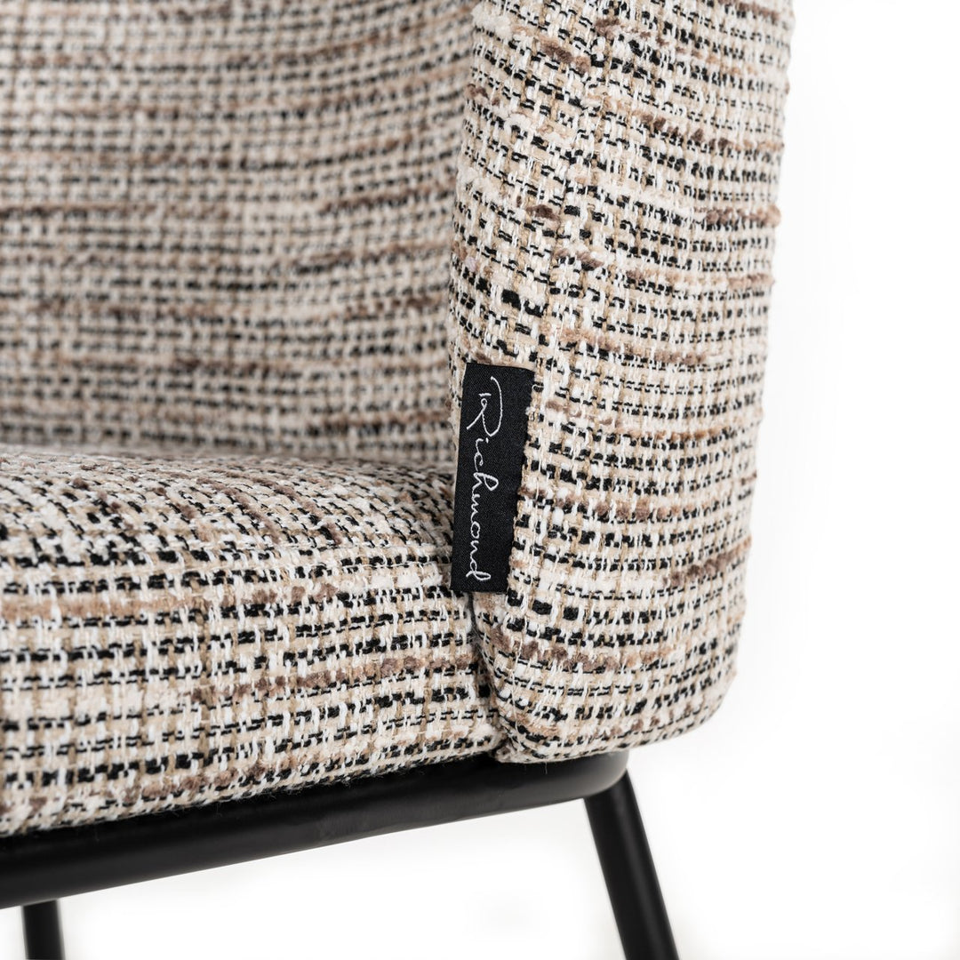 Eetkamerstoel Elvi trendy nature fire retardant (Set of 2)