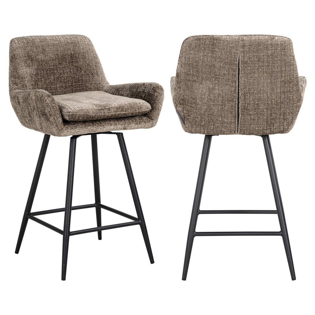 Counterstoel Linsey niagara stone swivel (Set of 2)