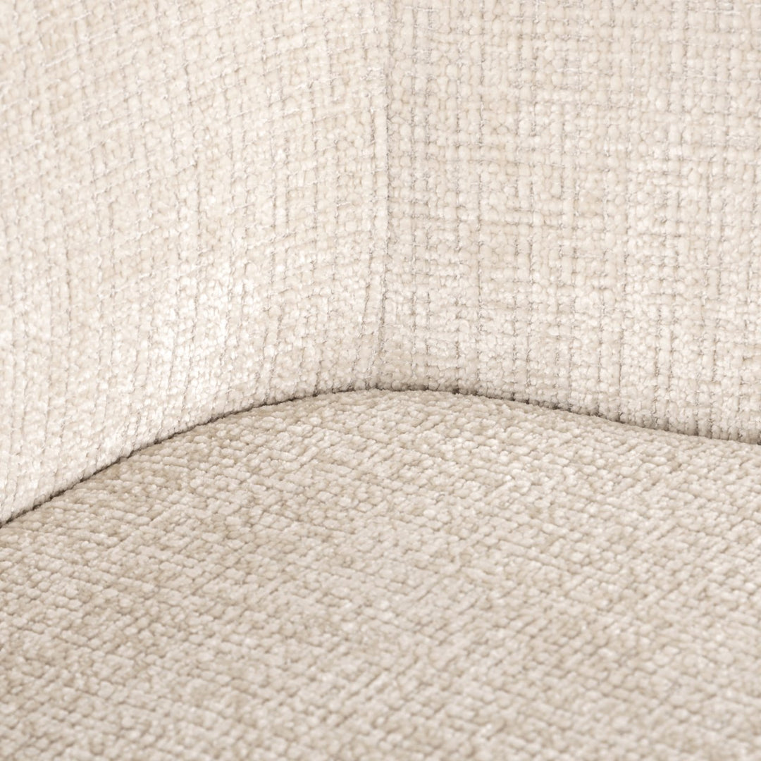 Eetkamerstoel Dakota niagara beige swivel with arm