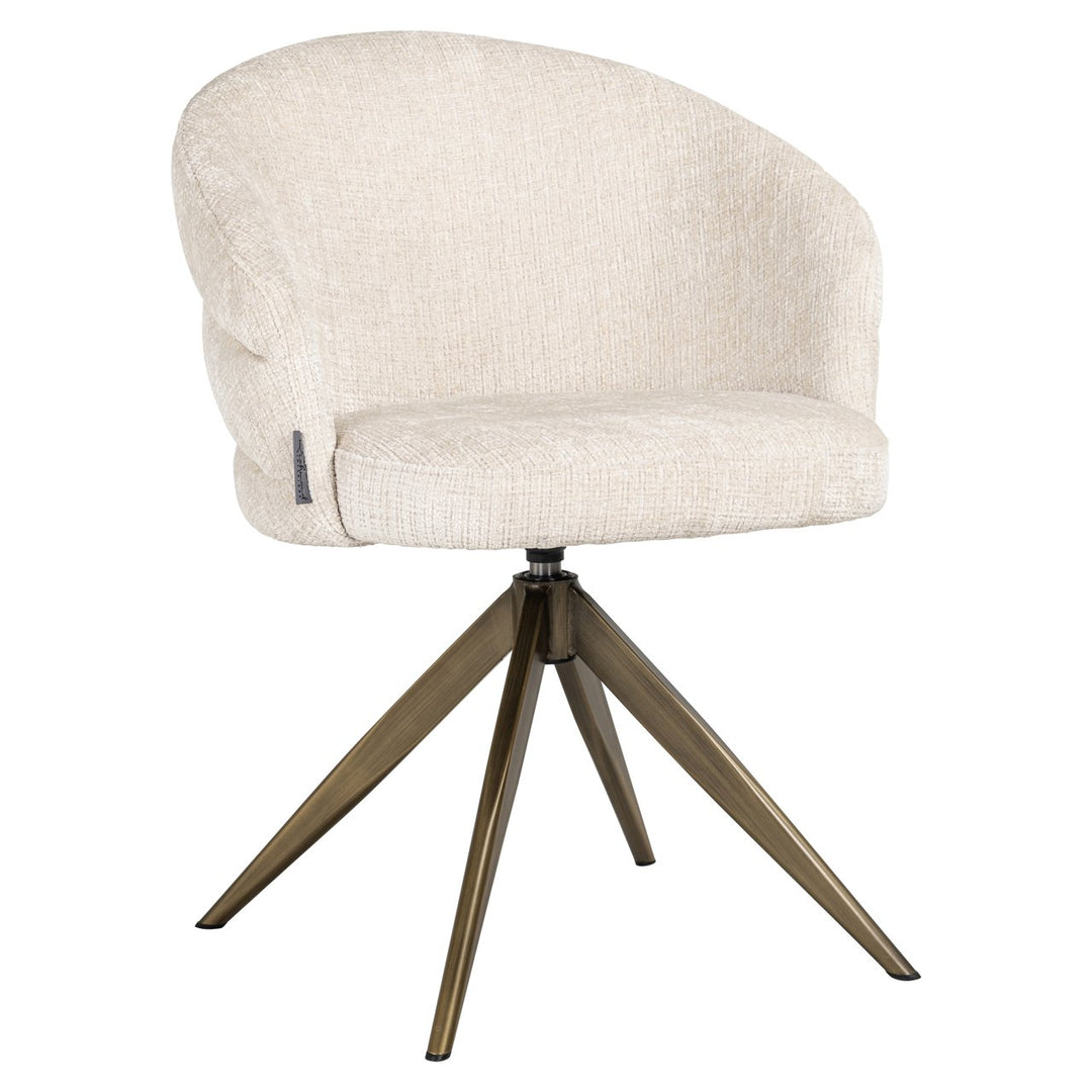 Eetkamerstoel Zendaya niagara beige swivel