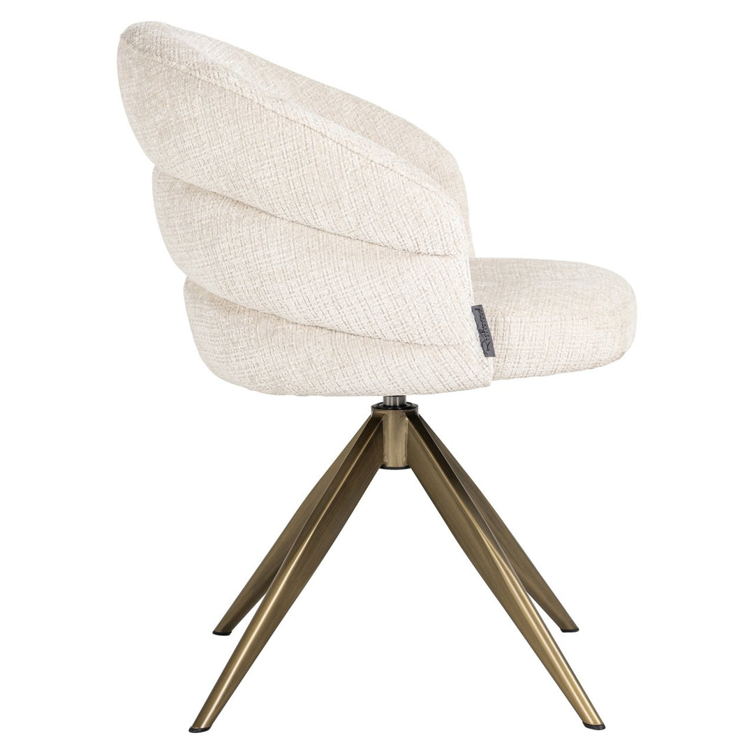 Eetkamerstoel Zendaya niagara beige swivel
