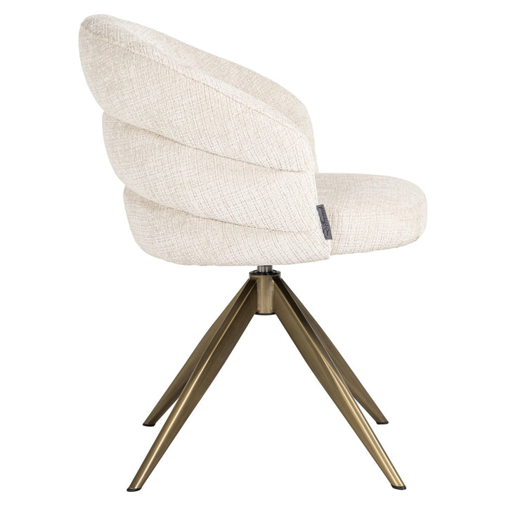 Eetkamerstoel Zendaya niagara beige swivel