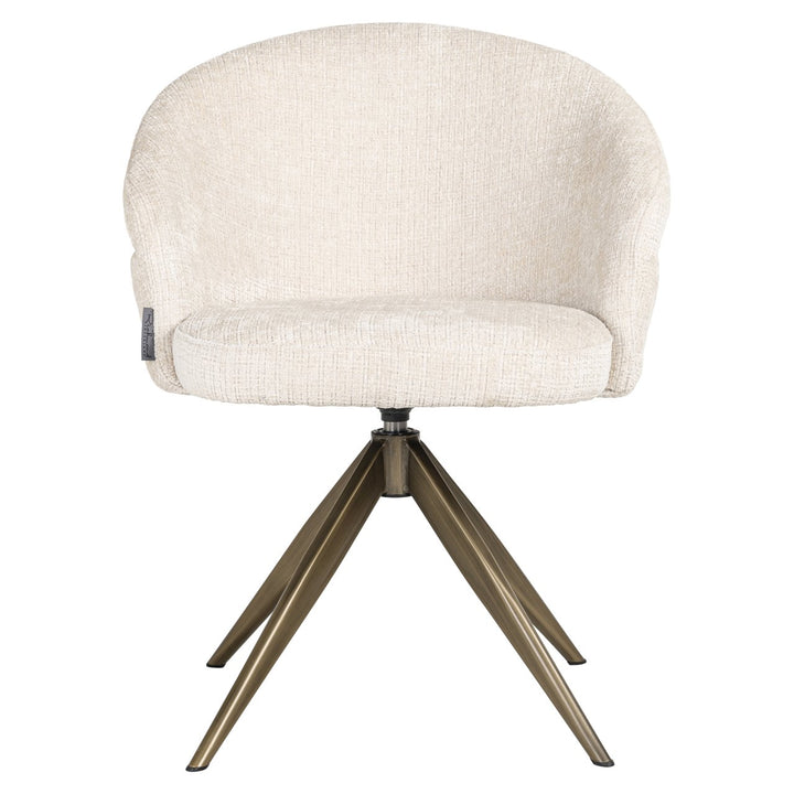 Eetkamerstoel Zendaya niagara beige swivel