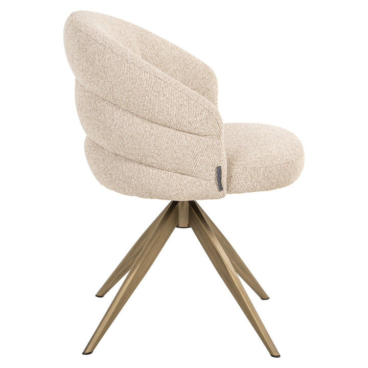Eetkamerstoel Zendaya biscotti swivel fire retardant