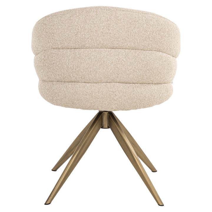 Eetkamerstoel Zendaya biscotti swivel fire retardant