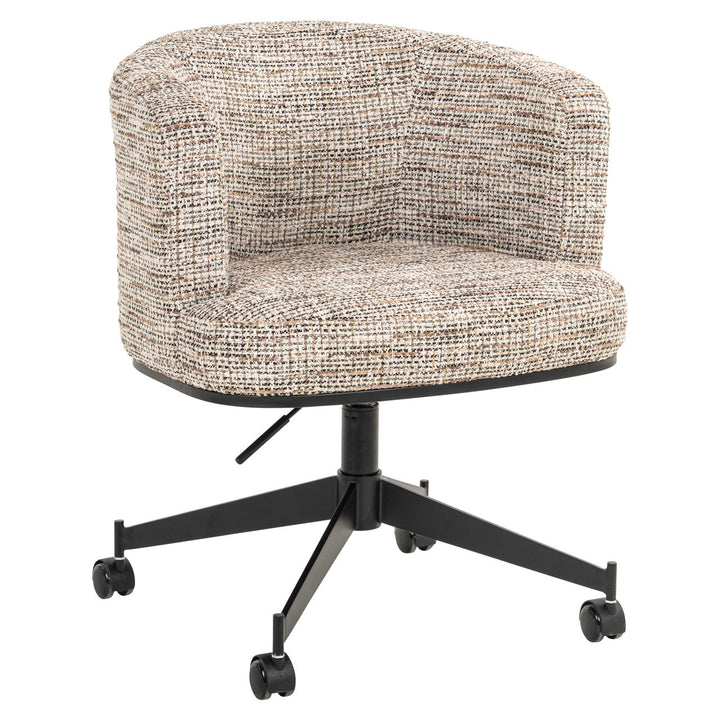 Eetkamerstoel Rochenne trendy nature swivel on wheels