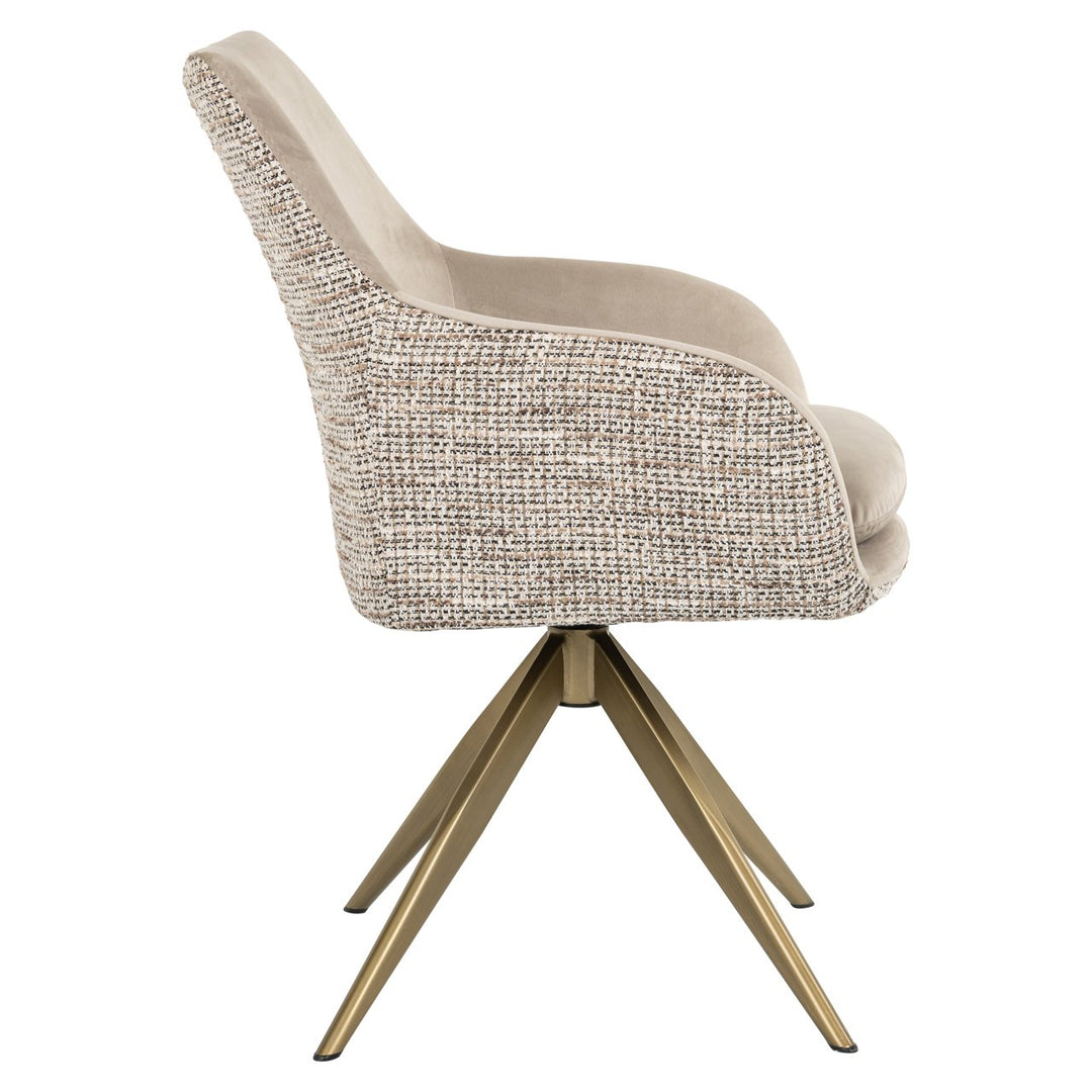 Eetkamerstoel Lisonne trendy nature swivel