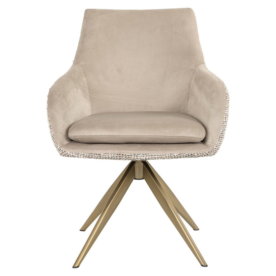 Eetkamerstoel Lisonne trendy nature swivel